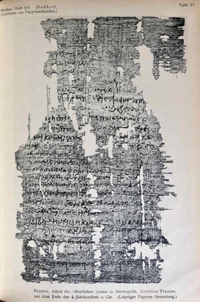 Ärztliches aus griechischen Papyrus-Urkunden. Bausteine zu einer medizinischen Kulturgeschichte des Hellenismus.[newline]M7295-28.jpg