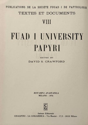 Fuad I University Papyri