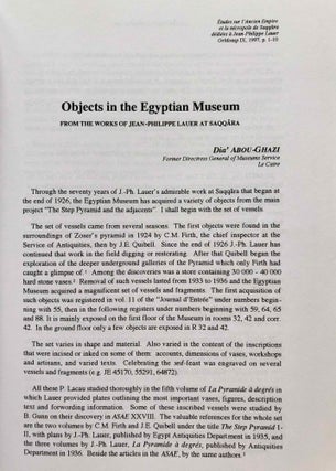 Etudes sur l'Ancien Empire et la nécropole de Saqqâra dédiées à Jean-Philippe Lauer. 2 volumes (complete set)[newline]M7299-09.jpg