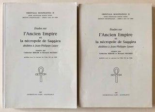 Item #M7299 Etudes sur l'Ancien Empire et la nécropole de Saqqâra dédiées à...
