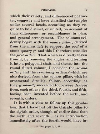 The architecture of ancient Egypt; in which the columns are arranged in orders, and the temples classified; with remarks on the early progress of architecture, etc. Text volume.[newline]M7302-05.jpeg
