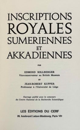 Inscriptions royales sumériennes et akkadiennes