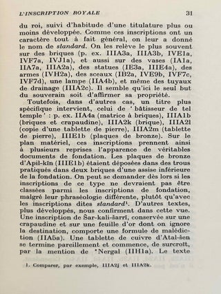 Inscriptions royales sum&eacute;riennes et akkadiennes