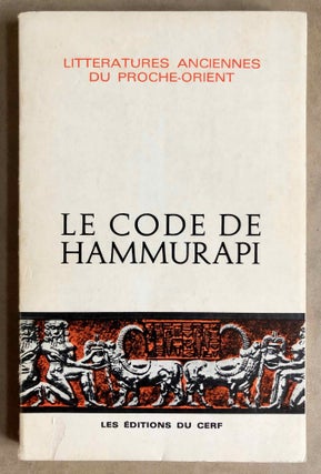 Item #M7310 Le code de Hammurapi. FINET Andr&eacute[newline]M7310.jpg