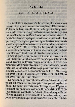 Textes ougaritiques. Tome II: Textes religieux. Rituels. Correspondance.