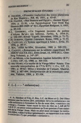 Textes ougaritiques. Tome II: Textes religieux. Rituels. Correspondance.
