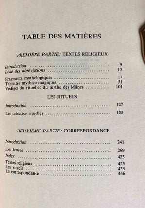 Textes ougaritiques. Tome II: Textes religieux. Rituels. Correspondance.