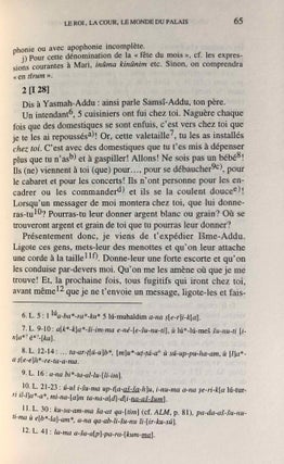 Documents épistolaires du Palais de Mari. Tome I.
