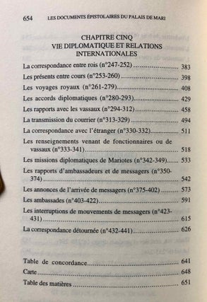 Documents épistolaires du Palais de Mari. Tome I.
