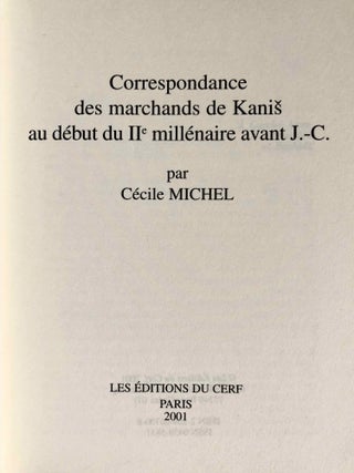 Correspondance des marchands de Kanish