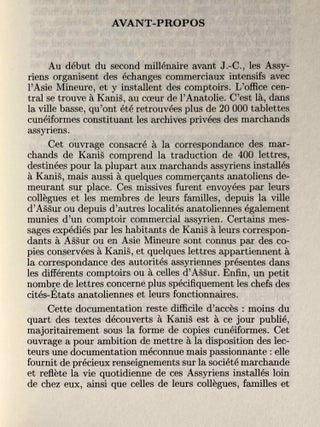 Correspondance des marchands de Kanish