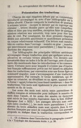 Correspondance des marchands de Kanish
