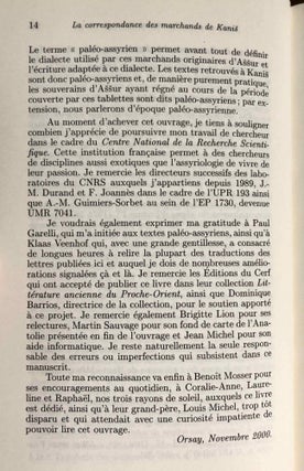 Correspondance des marchands de Kanish