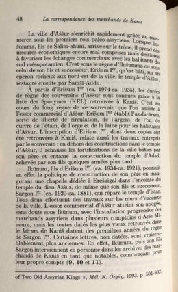 Correspondance des marchands de Kanish