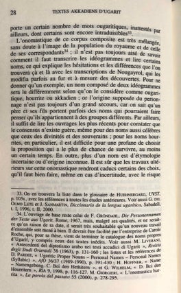 Textes akkadiens d’Ugarit