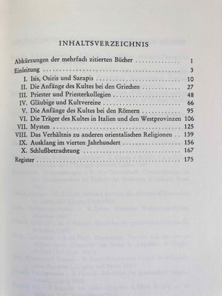 Isis und Sarapis bei den Griechen und Römern: epigraphische Studien zur Verbreitung und zu den Trägern des ägyptischen Kultes