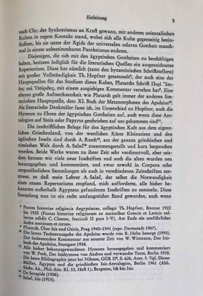 Isis und Sarapis bei den Griechen und Römern: epigraphische Studien zur Verbreitung und zu den Trägern des ägyptischen Kultes