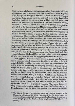 Isis und Sarapis bei den Griechen und Römern: epigraphische Studien zur Verbreitung und zu den Trägern des ägyptischen Kultes