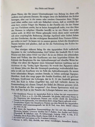 Isis und Sarapis bei den Griechen und Römern: epigraphische Studien zur Verbreitung und zu den Trägern des ägyptischen Kultes