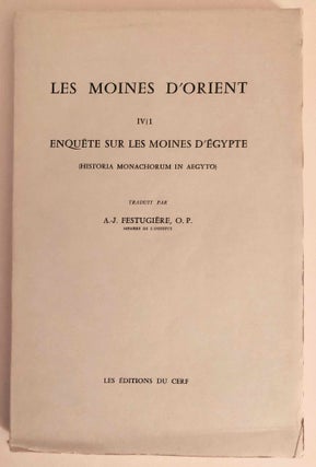 Item #M7326 Les moines d'Orient. IV/1: Enquête sur les moines d'Égypte (Historia monachorum in...[newline]M7326.jpg