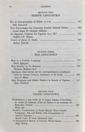 Egyptian and Semito-Hamitic (Afro-Asiatic) studies: in memoriam W. Vycichl