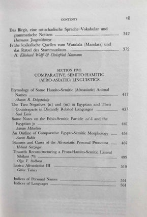 Egyptian and Semito-Hamitic (Afro-Asiatic) studies: in memoriam W. Vycichl