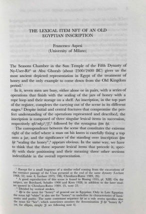 Egyptian and Semito-Hamitic (Afro-Asiatic) studies: in memoriam W. Vycichl