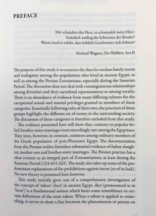 Incestuous and Close-Kin Marriage in Ancient Egypt and Persia. An examination of the evidence.