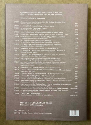 Incestuous and Close-Kin Marriage in Ancient Egypt and Persia. An examination of the evidence.