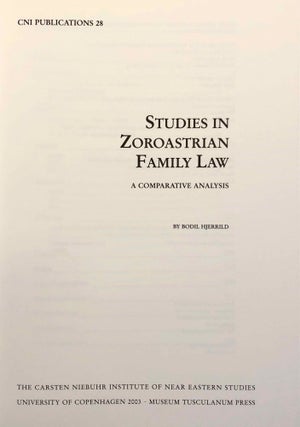 Studies in Zoroastrian Family Law. A comparative analysis.[newline]M7339-01.jpg