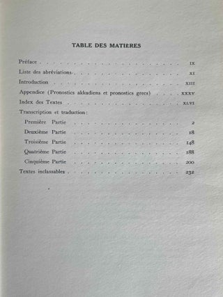 Trait&eacute; akkadien de diagnostics et pronostics m&eacute;dicaux. Texte et planches (complete set)[newline]M7344d-02.jpeg