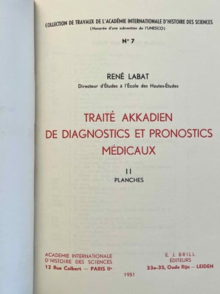 Trait&eacute; akkadien de diagnostics et pronostics m&eacute;dicaux. Texte et planches (complete set)[newline]M7344e-08.jpeg