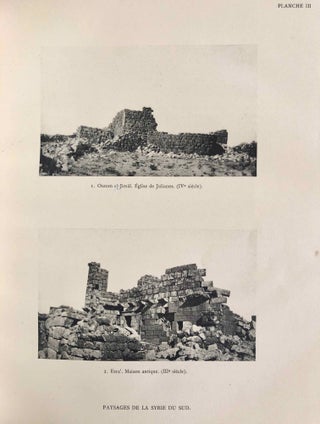 Sanctuaires chrétiens de Syrie. Essai sur la genèse, la forme et l'usage liturgique des édifices du culte chrétien, en Syrie, du IIIe siècle à la conquête musulmane.