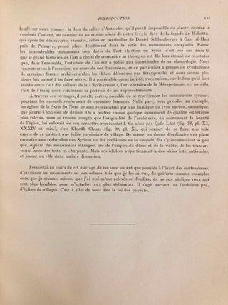 Sanctuaires chrétiens de Syrie. Essai sur la genèse, la forme et l'usage liturgique des édifices du culte chrétien, en Syrie, du IIIe siècle à la conquête musulmane.