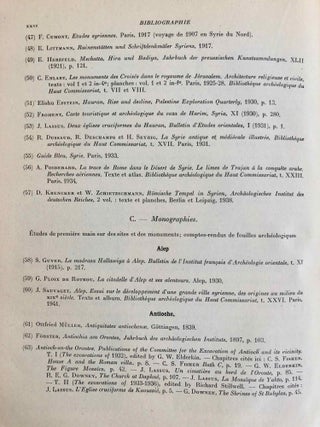 Sanctuaires chrétiens de Syrie. Essai sur la genèse, la forme et l'usage liturgique des édifices du culte chrétien, en Syrie, du IIIe siècle à la conquête musulmane.