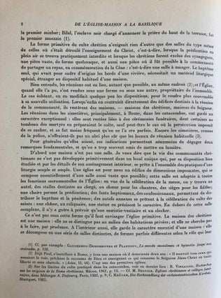 Sanctuaires chrétiens de Syrie. Essai sur la genèse, la forme et l'usage liturgique des édifices du culte chrétien, en Syrie, du IIIe siècle à la conquête musulmane.