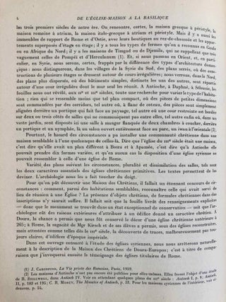 Sanctuaires chrétiens de Syrie. Essai sur la genèse, la forme et l'usage liturgique des édifices du culte chrétien, en Syrie, du IIIe siècle à la conquête musulmane.