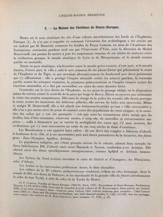 Sanctuaires chrétiens de Syrie. Essai sur la genèse, la forme et l'usage liturgique des édifices du culte chrétien, en Syrie, du IIIe siècle à la conquête musulmane.