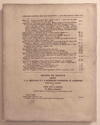 Revue de l'Egypte ancienne, Tome I. Fasc. 1-2 & Fasc. 3-4 (complete)[newline]M7346-19.jpg