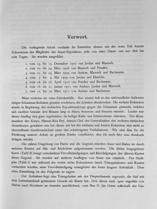 Hatra. Nach Aufnahmen von Mitgliedern der Assur-Expedition der Deutschen Orient-Gesellschaft. II. Teil: Einzelbeschreibung der Ruinen