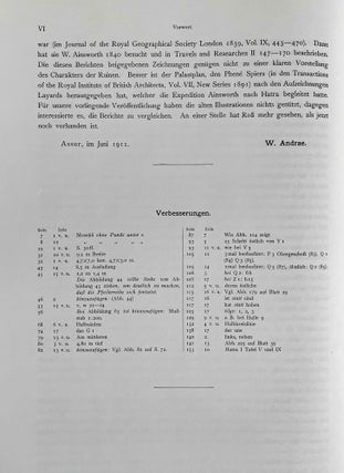 Hatra. Nach Aufnahmen von Mitgliedern der Assur-Expedition der Deutschen Orient-Gesellschaft. II. Teil: Einzelbeschreibung der Ruinen
