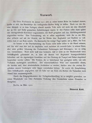 Boghasköi. Die Bauwerke.