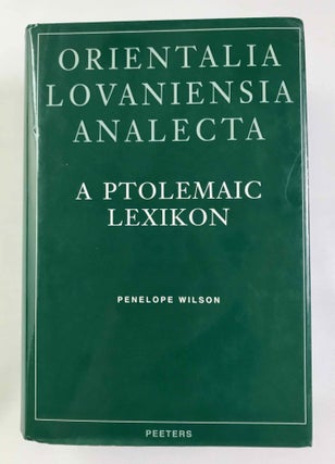 Item #M7394b A Ptolemaic lexikon: a lexicographical study of the texts in the Temple of Edfu....[newline]M7394b-00.jpeg