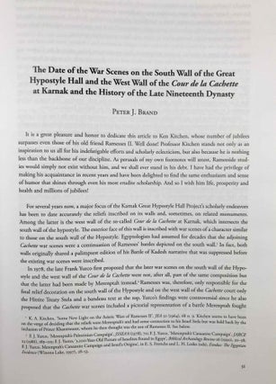 Ramesside Studies in Honour of K. A. Kitchen