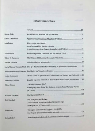 Aspekte spätägyptischer Kultur. Festschrift für Erich Winter zum 65. Geburtstag.[newline]M7400-03.jpeg
