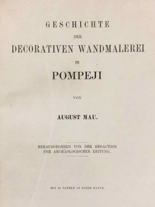 Geschichte der decorativen Wandmalerei in Pompeji. Textband und Tafelband (complete set)[newline]M7403-065.jpg