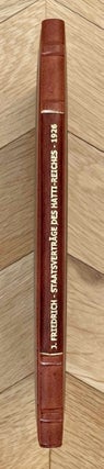 Item #M7415a Staatsverträge des Hatti-Reiches in hethitischer Sprache. 1. Teil: Die Verträge...
