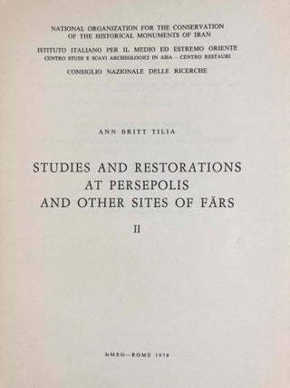 Studies and restorations at Persepolis and other sites of Fars[newline]M7418-12.jpg