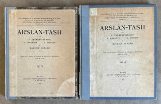 Item #M7420a Arslan-Tash. Texte et planches (complete set). THUREAU-DANGIN François -...