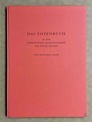 Item #M7421a Das Totenbuch in den thebanischen Beamtengräbern des Neuen Reiches. Texte und...[newline]M7421a-00.jpeg